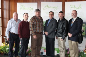 Town of Liberty Councilman Vincent McPhillips, Town of Liberty Councilman Brian McPhillips, Town of Liberty Councilman Russell Reeves, Village of Liberty Mayor Ronald Stabak, Village of Liberty Trustee Robert Mir, Town of Liberty Supervisor Charlie Barbuti at Sullivan Renaissance Annual Conference, March 5, 2016