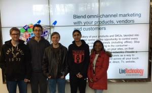 Jeremy Dedel, left, Carlos Maldonado, Arik Mozejko, Vasilis Lymberis and Jane Ann Leandre are some of the students beginning a job shadowing program at Live Technology in Tuxedo Park. 