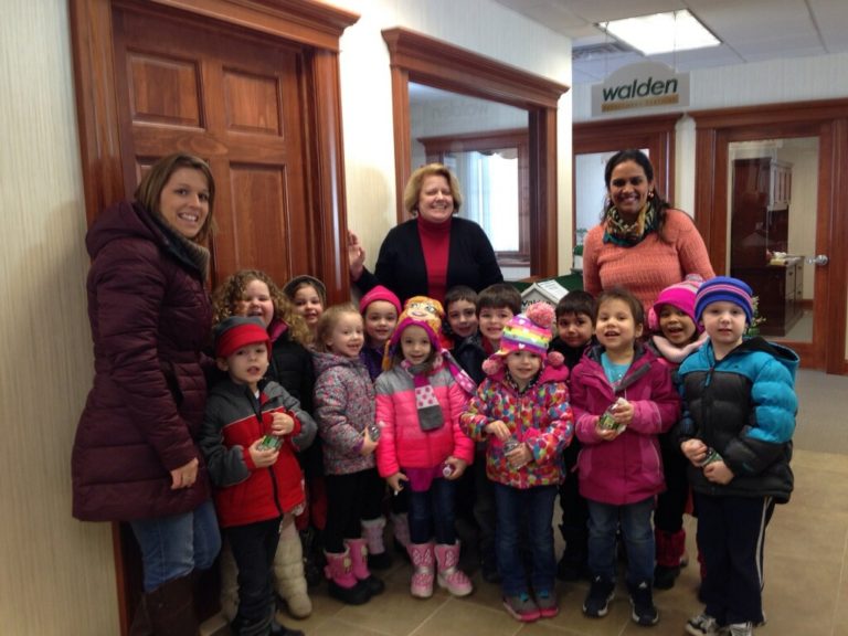Montgomery Nursery School Students Visit Walden Savings Bank