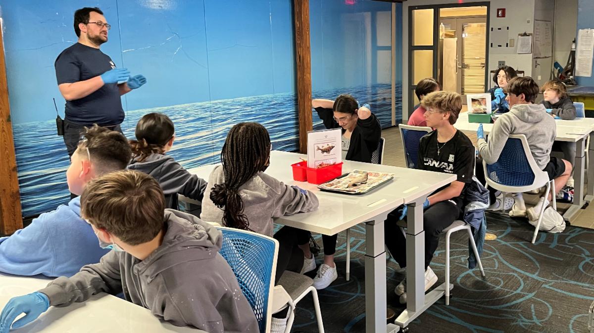 Marine Biology Lessons and a Boat Ride for Albert Leonard Students