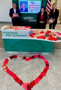 Walden Savings Bank Participates in Valentines for Veterans Program for 8th Straight Year